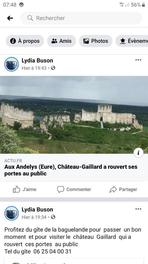 Gite De La Baguelande Les Andelys Kültér fotó